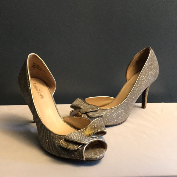 Kelly & Katie Shoes | Gold and Silver Sparkle Heel - Picture 2 of 4